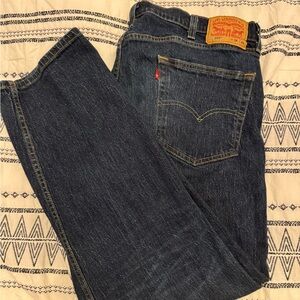 Levi's Men's Dark Blue Straight Jeans
